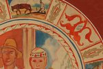 Suta Romans (1896-1944), Sienas šķīvja mets "Ģimene", 1920-ые g., papīrs, akvarelis, d=30 cm...
